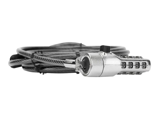 Targus Defcon Compact Combo Cable Lock - Security cable lock - black - 1.98 m