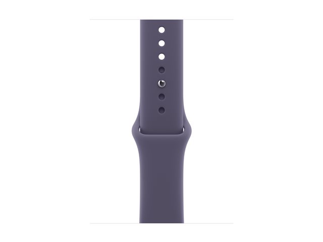 Apple Watch Series 11 GPS + Cellular 46mm Silver Aluminium Case with Purple Fog Sport Band - S/M