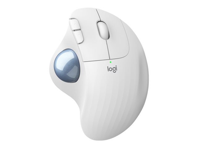 Logitech Ergo Series ERGO M575 - Trackball - optical - 5 buttons - wireless - Bluetooth 5.0 LE, 2.4 GHz - USB wireless receiver - off white