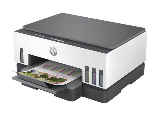 HP Smart Tank 7005 All-in-One - Multifunction printer - colour - ink-jet - refillable - Letter A (216 x 279 mm)/A4 (210 x 297 mm) (original) - A4/Legal (media) - up to 15 ppm (printing) - 250 sheets - USB 2.0, Wi-Fi(ac), Bluetooth