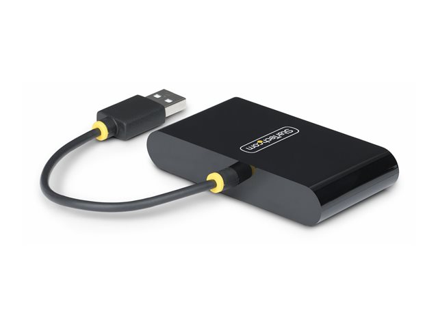 StarTech.com 4-Port USB 2.0 Hub, USB Bus Powered, Small Travel Mini USB Hub, USB 2.0 Splitter, Multi-Port Portable USB Hub, 480Mbps, Overcurrent Protection (OCP) - Hub - 4 x USB 2.0 - desktop