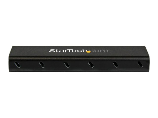 StarTech.com M.2 SSD Enclosure for M.2 SATA SSDs - USB 3.1 (10Gbps) with USB-C Cable - External Enclosure for USB-C Host - Aluminum (SM21BMU31C3) - Storage enclosure - M.2 - SATA 6Gb/s - USB 3.1 (Gen 2) - black, silver - for P/N: TBLT3MM1MA, TBLT3MM2M, TBLT3MM2MA