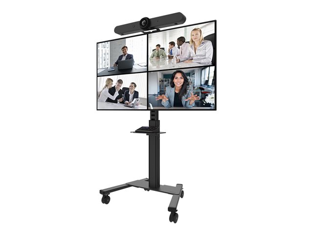 Neomounts - Mounting component (shelf, camera shelf, camera adapter shelf, rail) - for camera / mediabox - black - cart mountable - for P/N: FL50S-825BL1