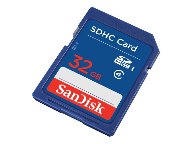 SanDisk Standard - Flash memory card - 32 GB - Class 4 - SDHC