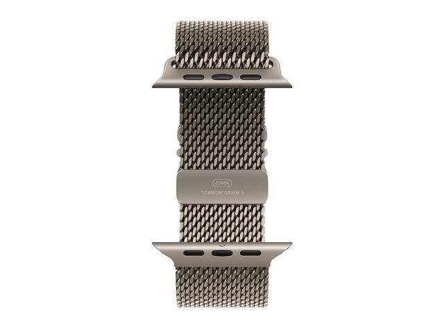 Apple Watch Ultra 3 GPS + Cellular 49mm Natural Titanium Case with Natural Titanium Milanese Loop - Large