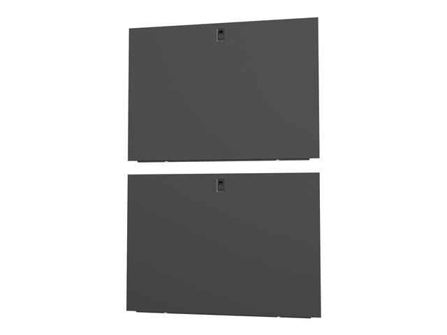 48U x 1100mm Deep Split Side Panels Blac