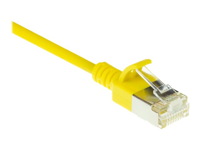 CAT6A U/FTP SLIMLINE YL 1.00M. 1 stk
