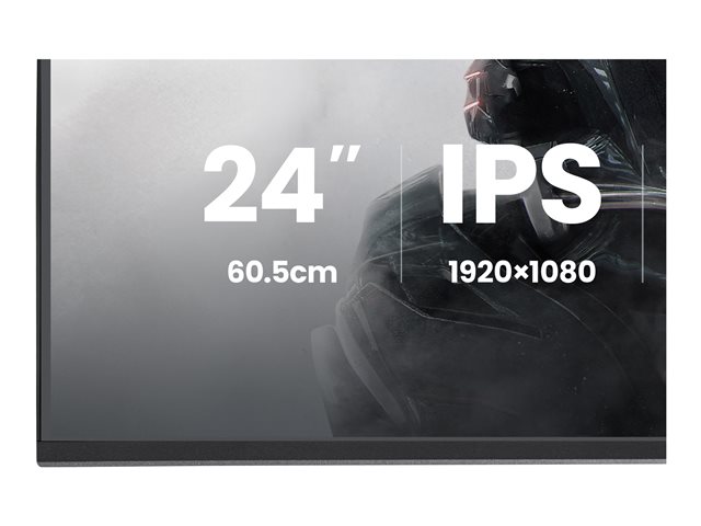 24\"WIDE LCD, G-Master Black Hawk, 1920 x 1080, 144 Hz IPS panel, LED Bl., Freesync,  USB-Hub(2xOut v2.0), 350 cd/m², 1500:1 Static Contrast, 80.000.000:1 ACR, Speakers, DisplayPort, HDMI, 1ms(MPRT), Black Tuner (23,8\"VIS)