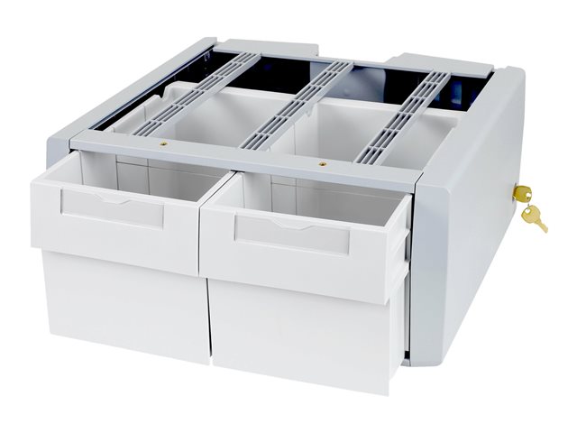Ergotron StyleView SV43/44 Series Supplemental Double Tall - Mounting component (2 drawers module) - lockable - medical - grey, white - cart mountable