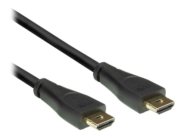 ACT - Hoogwaardige hoge snelheid - HDMI-kabel met ethernet - HDMI male vergrendeling naar HDMI male vergrendeling - 90 cm - beschermd - zwart - 4K ondersteuning