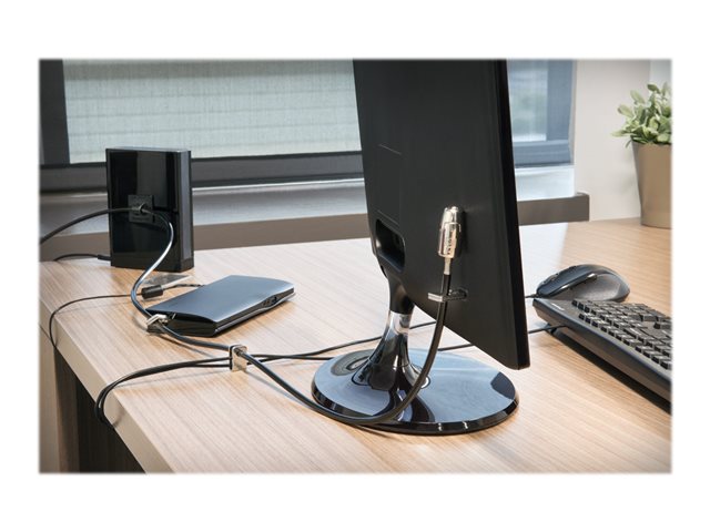 Kensington Desktop and Peripherals Standard Keyed Locking Kit 2.0 - Security cable lock - 2.4 m