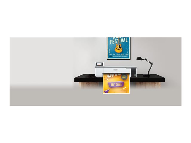 Epson SureColor SC-T3100X - 24\" large-format printer - colour - ink-jet - Roll A1 (61.0 cm) - 2400 x 1200 dpi - Gigabit LAN, Wi-Fi(n), USB 3.0 - cutter