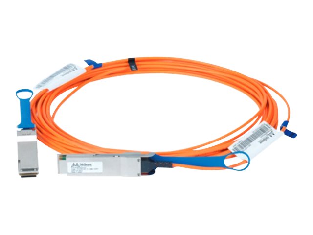 NVIDIA LinkX 100Gb/s VCSEL-Based Active Optical Cables - InfiniBand cable - QSFP to QSFP - 15 m - 15 m - fibre optic - SFF-8665/IEEE 802.3bm - active, halogen-free