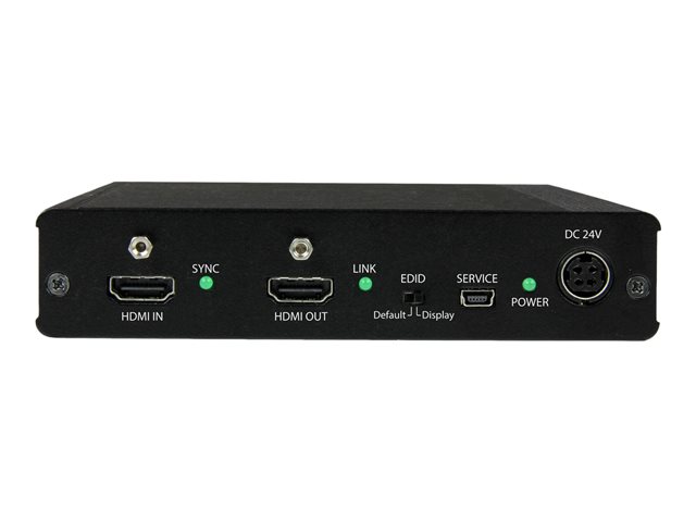 StarTech.com 3 Way HDMI Splitter - HDBaseT Extender Kit w/ 3 Receivers - 1x3 HDMI over CAT5e / CAT6 Splitter - 3 Port HDBaseT HDMI Extender - Up to 4K (ST124HDBT) - Video/audio extender - up to 70 m