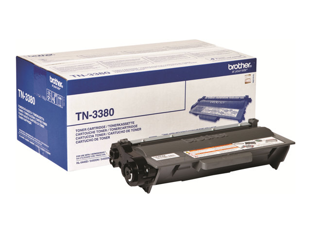 Brother TN3380 - Black - original - toner cartridge - for Brother DCP-8110, 8150, 8155, 8250, HL-5440, 5450, 5470, 6180, MFC-8510, 8520, 8710, 8950