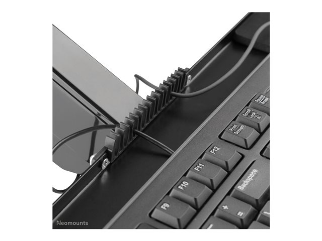 Neomounts DS90-325BL1 - Mounting kit (full motion arm) - sit-stand workstation - for LCD display / PC equipment - steel - black - screen size: 17\"-32\" - clamp mountable, grommet, desk-mountable
