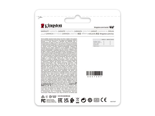 Kingston DataTraveler - USB flash drive - 64 GB - USB 3.2 Gen 1 (pack of 2)
