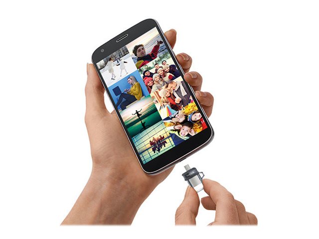 SanDisk Ultra Dual - USB flash drive - 128 GB - USB 3.0 / micro USB