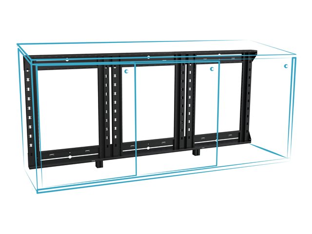 Middle Atlantic C3 Credenza Woodworker's Kit Series - Mounting component (2 bay frame) - 32\" high - rack