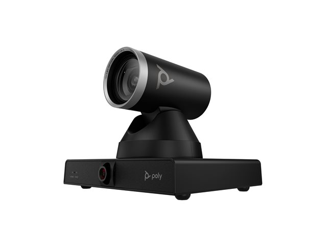 HP Poly Studio E60 - Conference camera - PTZ - colour - 2 x 8 MP - 3840 x 2160 - 4K UHD (3840 x 2160), 2160p - audio - LAN - USB - DC 12 V / PoE Plus - TAA Compliant