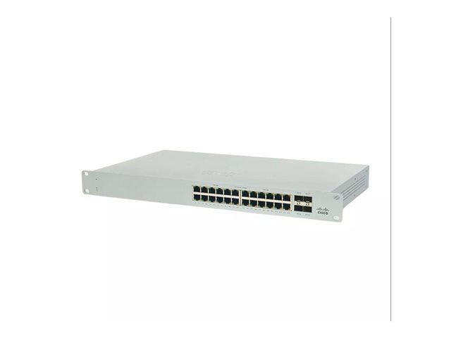 Cisco Meraki MS130-24P - Switch - Managed - 24 x 10/100/1000Base-T + 4 x Gigabit SFP - rack-mountable - PoE++ (370 W)