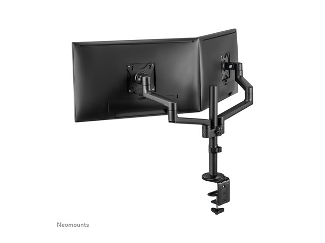 Neomounts DS60-425BL2 - Mounting kit (articulating arm) - full-motion - for 2 monitors - steel - black - screen size: 17\"-27\" - desk-mountable