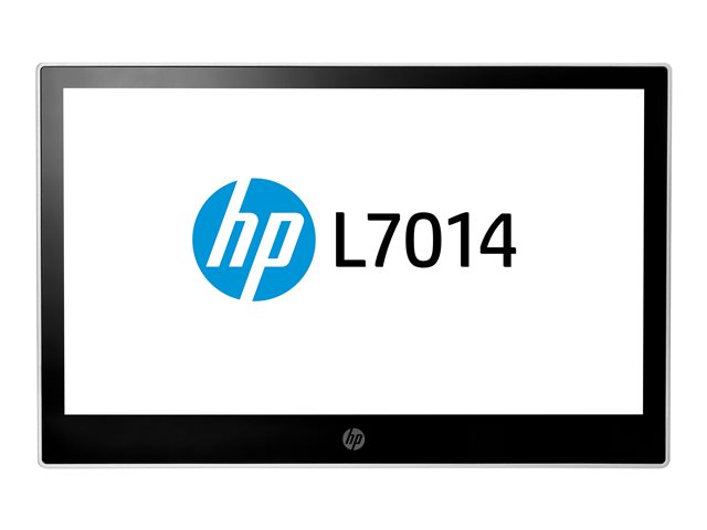 HP L7014 Retail Monitor - Head Only - LED monitor - 14\" - 1366 x 768 @ 60 Hz - TN - 200 cd/m² - 500:1 - 16 ms - DisplayPort - HP black, asteroid