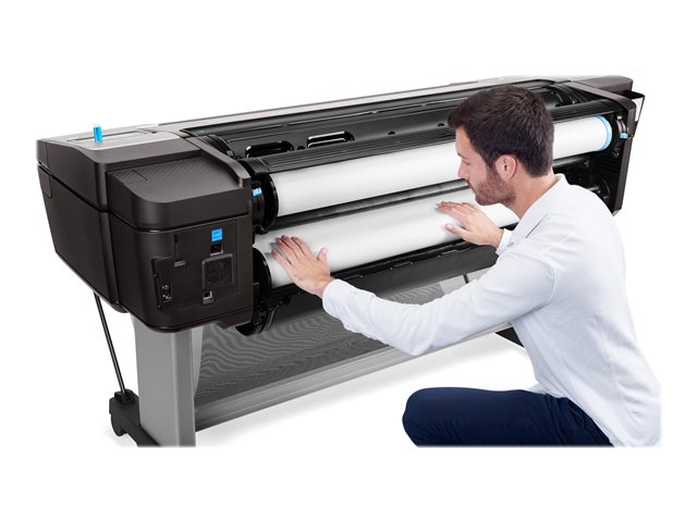 HP DesignJet T1700dr PostScript - 44\" large-format printer - colour - ink-jet - 1118 x 1676 mm - 2400 x 1200 dpi - up to 0.55 min/page - capacity: 2 rolls - Gigabit LAN, USB host - cutter