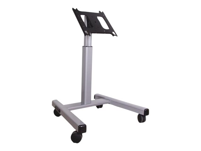 Chief Large Flat Panel Mobile Cart - For Displays 42-86\" - Black - Stand - for flat panel - silver - screen size: 42\"-71\" - mounting interface: 200 x 200 mm