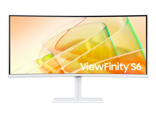 Samsung ViewFinity S6 S34C650TAU - S65TC Series - LED monitor - curved - 34\" - 3440 x 1440 UWQHD @ 100 Hz - VA - 350 cd/m² - 3000:1 - HDR10 - 5 ms - 2x Thunderbolt 4, HDMI, DisplayPort - speakers - warm white