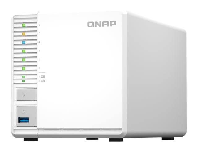 QNAP TS-364 - NAS server - 3 bays - SATA 6Gb/s - RAID 5 - RAM 8 GB - 2.5 Gigabit Ethernet - iSCSI support
