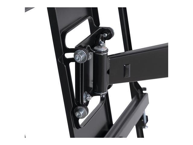 B-TECH BTV513/B - Mounting kit (double arm wall mount, mounting plate, cable management clip, 2 interface brackets) - Ultra-Slim - for flat panel - black - screen size: up to 55\" - mounting interface: up to 400 x 400 mm