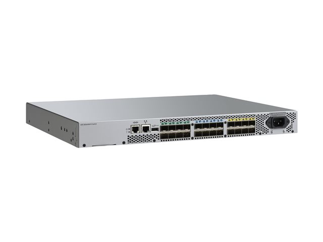 HPE SN3600B 16Gb 24-port/24-port Active Fibre Channel Switch - Switch - Managed - 24 x 16Gb Fibre Channel SFP+ - rack-mountable