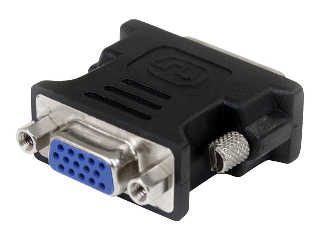 StarTech.com DVI to VGA Cable Adapter - DVI (M) to VGA (F) - 10 Pack - Black - DVI Male to VGA Female (DVIVGAMFB10P) - VGA adapter - HD-15 (VGA) (F) to DVI-I (M) - molded, thumbscrews - black (pack of 10)