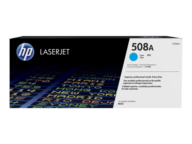 HP 508A - Cyan - original - LaserJet - toner cartridge (CF361A) - for Color LaserJet Enterprise MFP M577, LaserJet Enterprise Flow MFP M577