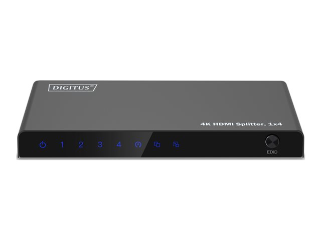 1x4 HDMI Splitter. 4K/60Hz HDCP 2.3. EDI