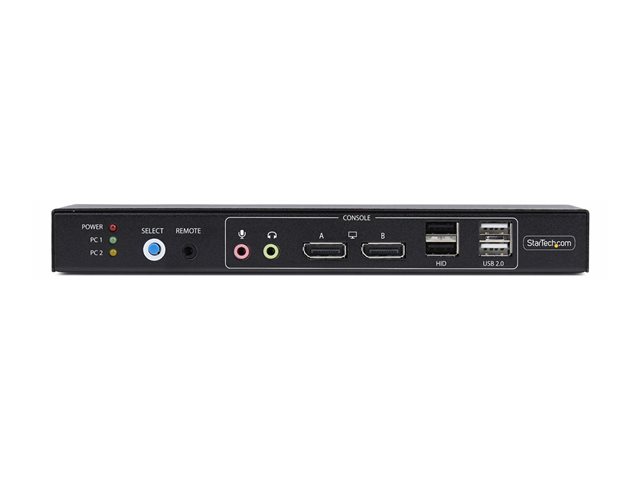 2-Port Dual-Monitor DisplayPort KVM
