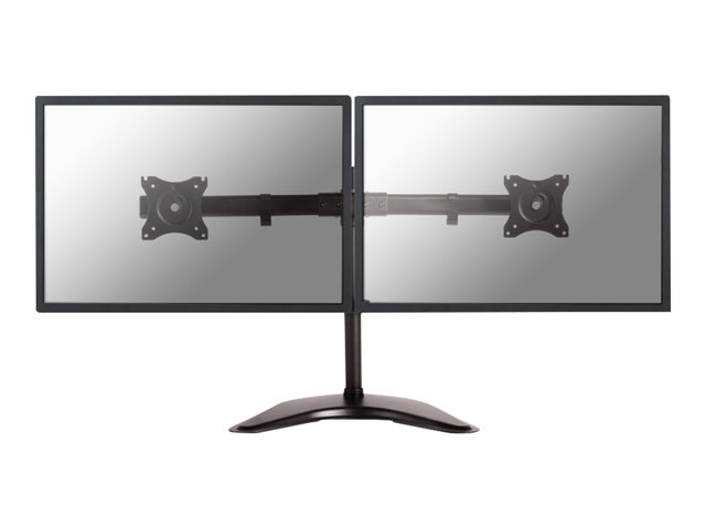 Neomounts NM-D335D - Stand - full-motion - for 2 LCD displays - black - screen size: 10\"-27\" - desktop stand, clamp mountable, grommet, desk-mountable