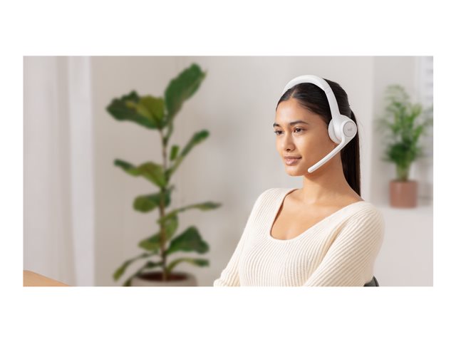 Logitech Zone 300 - Headset - on-ear - Bluetooth - wireless - off-white