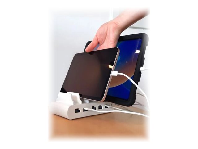Compulocks 5 Port USB-C and USB-A Charging Dock with EU - Charging station - 150 Watt - 10 output connectors (5 x USB-C, 5 x 4 pin USB Type A) - European Union