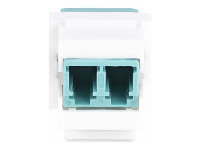 StarTech.com LC to LC Coupler, LC Fiber Coupler, LC/UPC Keystone Jack, Fiber Optic LC Keystone Coupler for Patch Panel - LC to LC Duplex (DMFKSLCLCCOUPLER) - Network coupler - LC single-mode / LC multi-mode (F) to LC single-mode / LC multi-mode (F) - fibre optic - duplex - 9 / 50 / 62.5 /125 micron - OM1/OM2/OM3/OM4/OM5/OS1/OS2 - passive, keystone jack - white