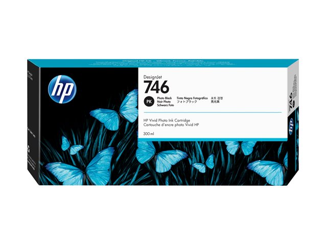 HP 746 - 300 ml - photo black - original - DesignJet - ink cartridge