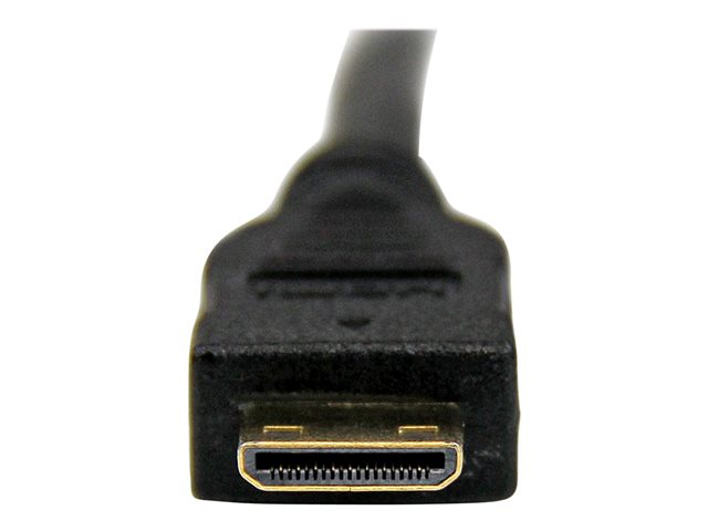 StarTech.com 1m (3.3 ft) Mini HDMI to DVI Cable, DVI-D to HDMI Cable (1920x1200p), 19 Pin HDMI Mini (C) Male to DVI-D Male, Digital Monitor Cable Adapter M/M, Single Link, Black - Mini HDMI to DVI Adapter - Adapter cable - DVI-D male to 19 pin mini HDMI Type C male - 1 m - shielded - black - for P/N: MSTCDP122HD
