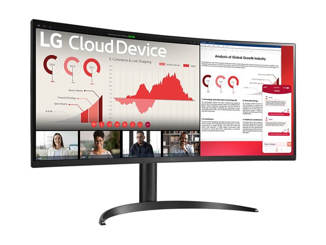 LG 34CR651W-BP - Thin client - all-in-one 1 x Pentium Silver N6005 / up to 3.3 GHz - RAM 8 GB - SSD 256 GB - UHD Graphics - IEEE 802.11ax (Wi-Fi 6), Gigabit Ethernet - Win 10 IoT Enterprise LTSC - monitor: LED 34\" 3440 x 1440 (WQHD) @ 75 Hz - black