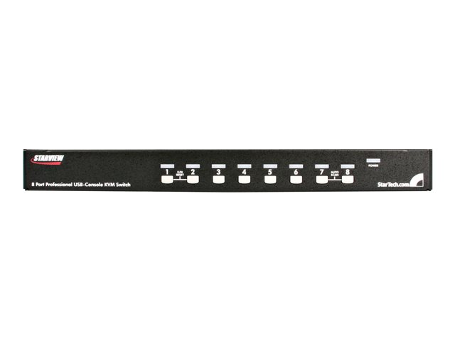 StarTech.com 8 Port 1U RackMount USB PS/2 KVM Switch with OSD - KVM switch - 8 x KVM port(s) - 1 local user - desktop - for P/N: RK3236BKF
