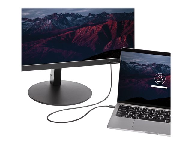 StarTech.com 2m (6.6ft) Thunderbolt 3 Cable, 20Gbps, 100W PD, 4K Video, Thunderbolt-Certified, Compatible w/ TB4/USB 3.2/DisplayPort - Thunderbolt cable - 24 pin USB-C (M) to 24 pin USB-C (M) - Thunderbolt 3 / USB / DisplayPort - 2 m - black - for P/