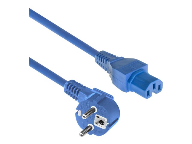POWERCORD CEE 7/7-C15 BU 1.50M. 1 stk
