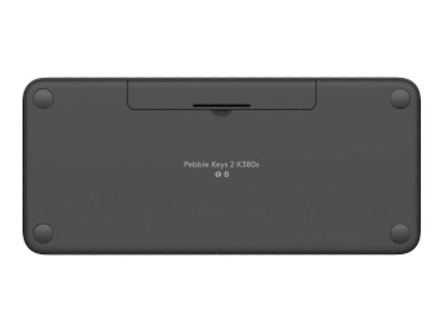 Logitech Pebble Keys 2 K380s - Keyboard - wireless - Bluetooth LE - AZERTY - French - tonal graphite