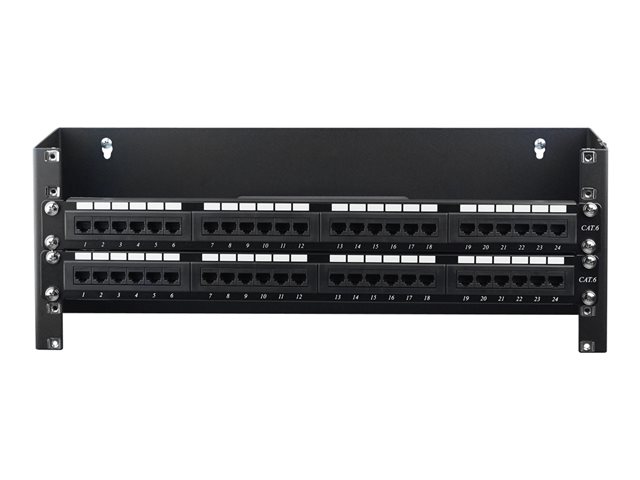 StarTech.com 4U Hinged Wall Mount Patch Panel Bracket - 6 inch Deep - 19\" Patch Panel Swing Rack for Shallow Network Equipment- 33lbs (WALLMOUNTH4) - Wall mount bracket - 4U - 19\"