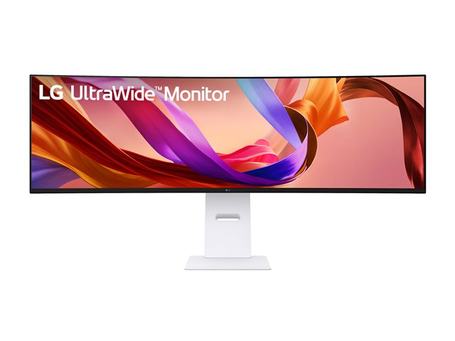 LG UltraWide 49U950A-W - LED monitor - curved - 49\" - 5120 x 1440 Dual Quad HD @ 144 Hz - Nano IPS - 1000:1 - DisplayHDR 400 - 1 ms - 2xHDMI, DisplayPort, USB-C - speakers